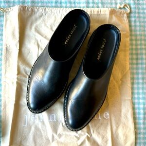 Jenny Kayne Leather Lug Mules